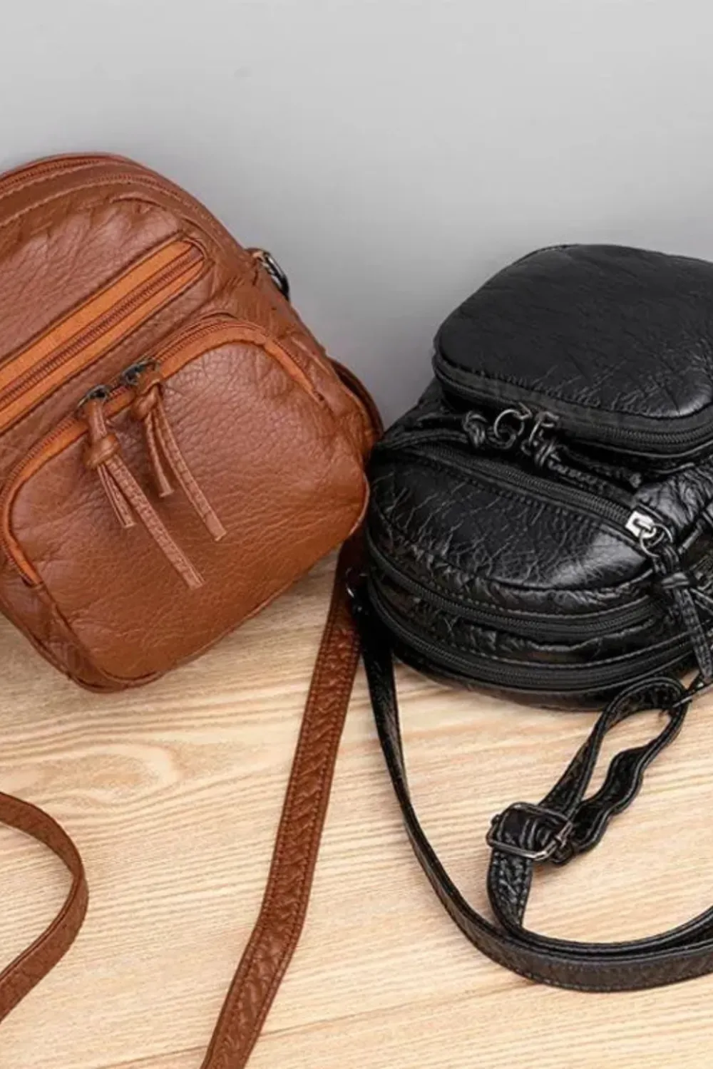 Vintage Multi Pocket Crossbody Bag Small Travel Shoulder Bag