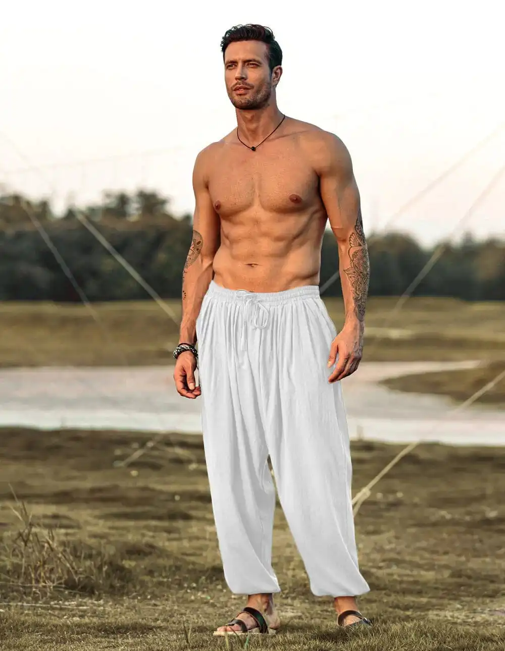 Relaxed Linen Boho Pants