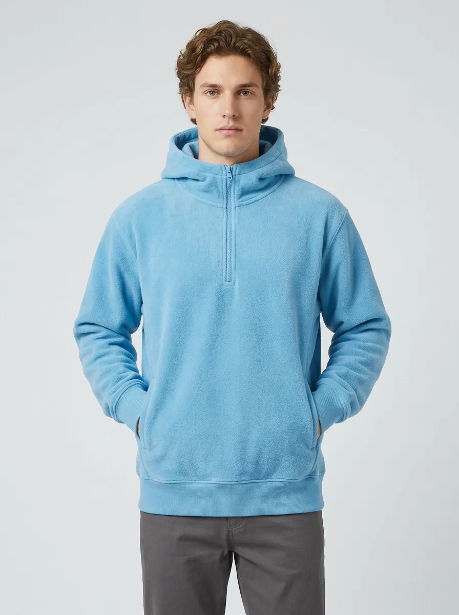 Weekend Layer Quarter Zip Unisex Casual Hoodie