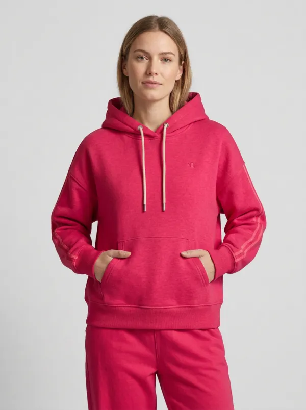 Women's Striped-Sleeve Casual Hoodie