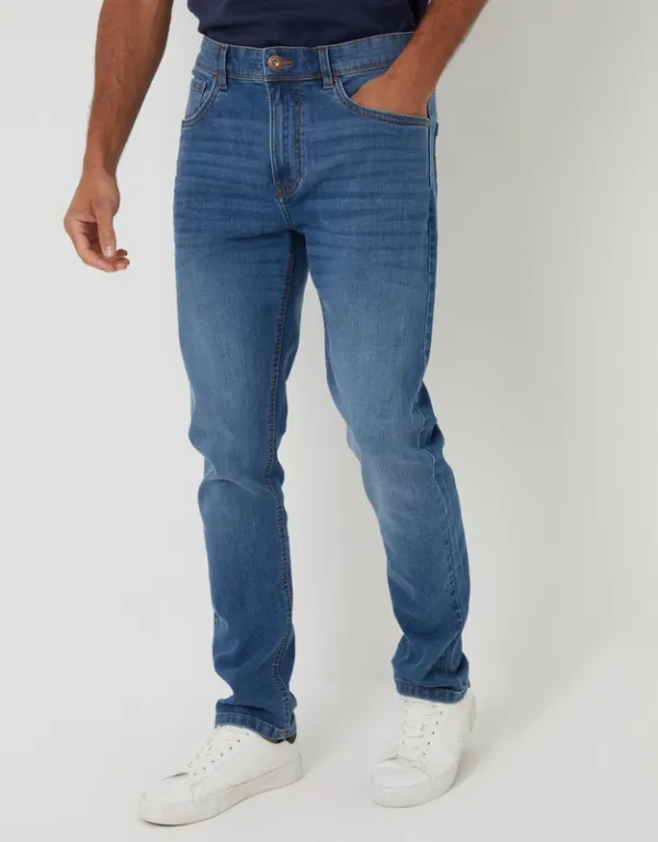 Light Wash Slim-Fit Jeans