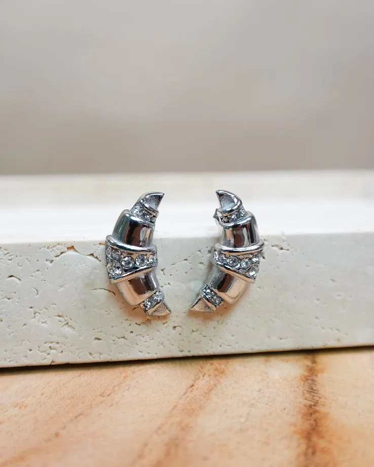 Twisted Croissant Hoop Earrings