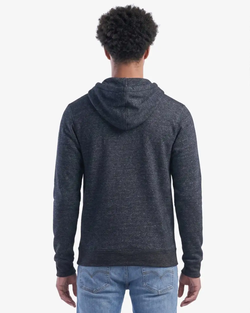 Melange Full-Zip Hooded Sweatshirt