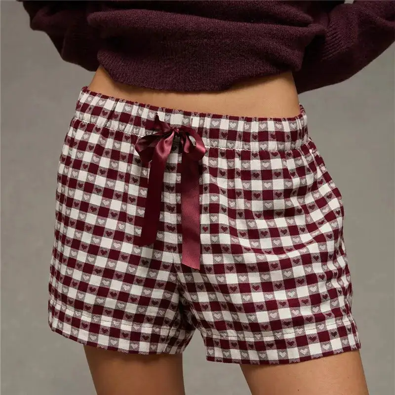 Elastic Waist Bowtie Shorts