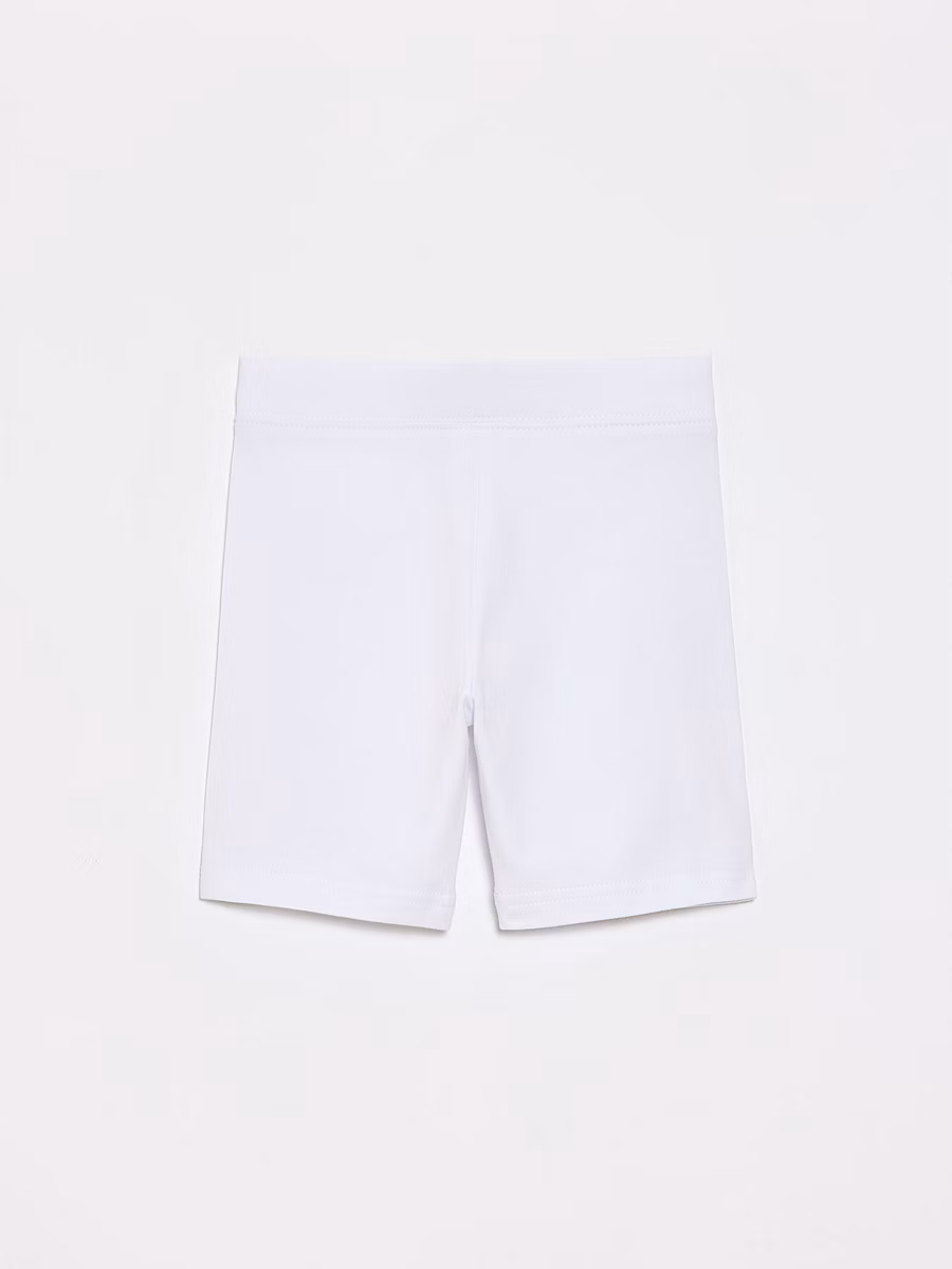Girls White Jersey School Shorts 2 Pack detail 3