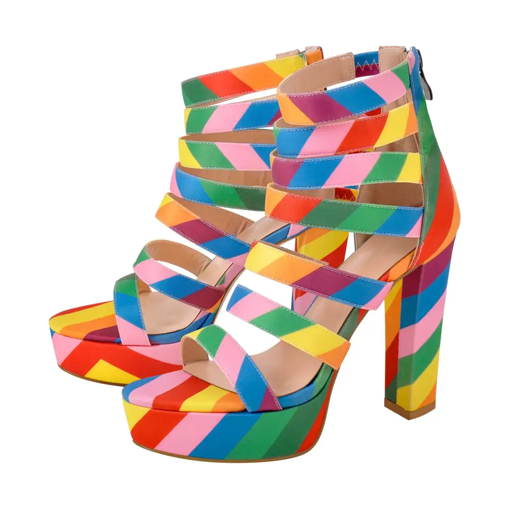 Platform Chunky Heel Strap Sandals