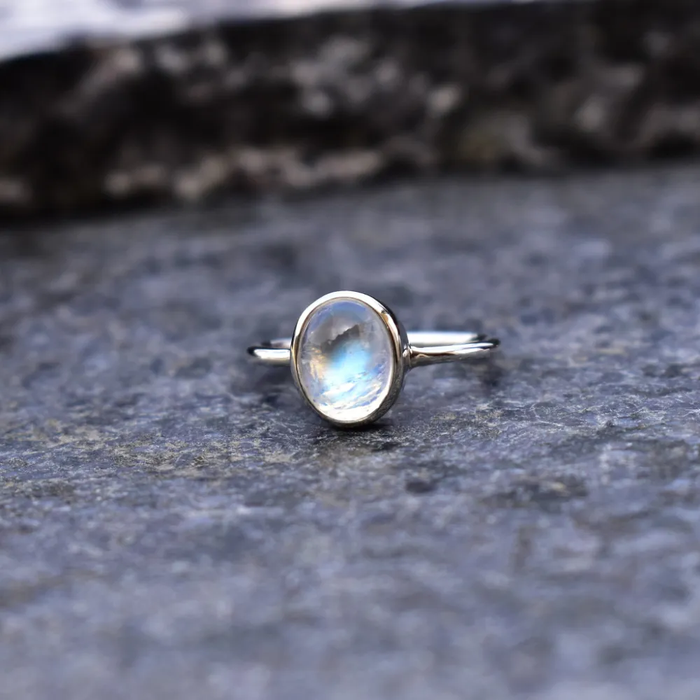 Cosmic Moonstone Ring