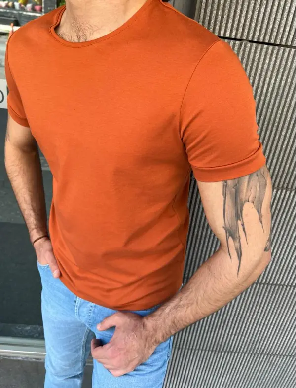 Short Sleeve Slim Fit Cotton T-Shirt
