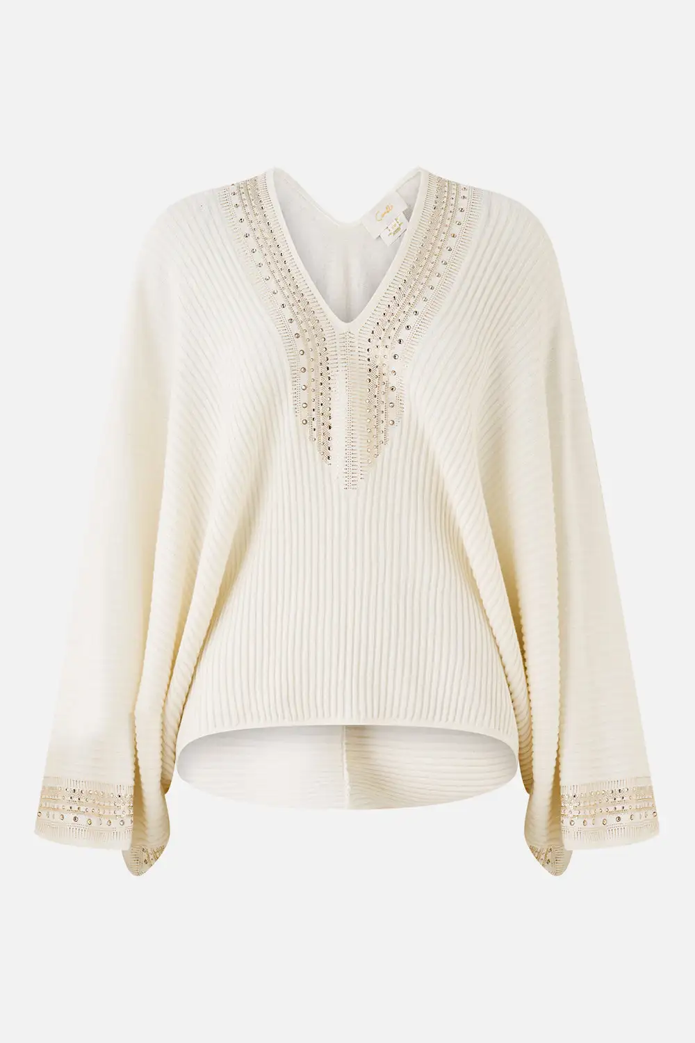 Relaxed V-Neck Knit Top