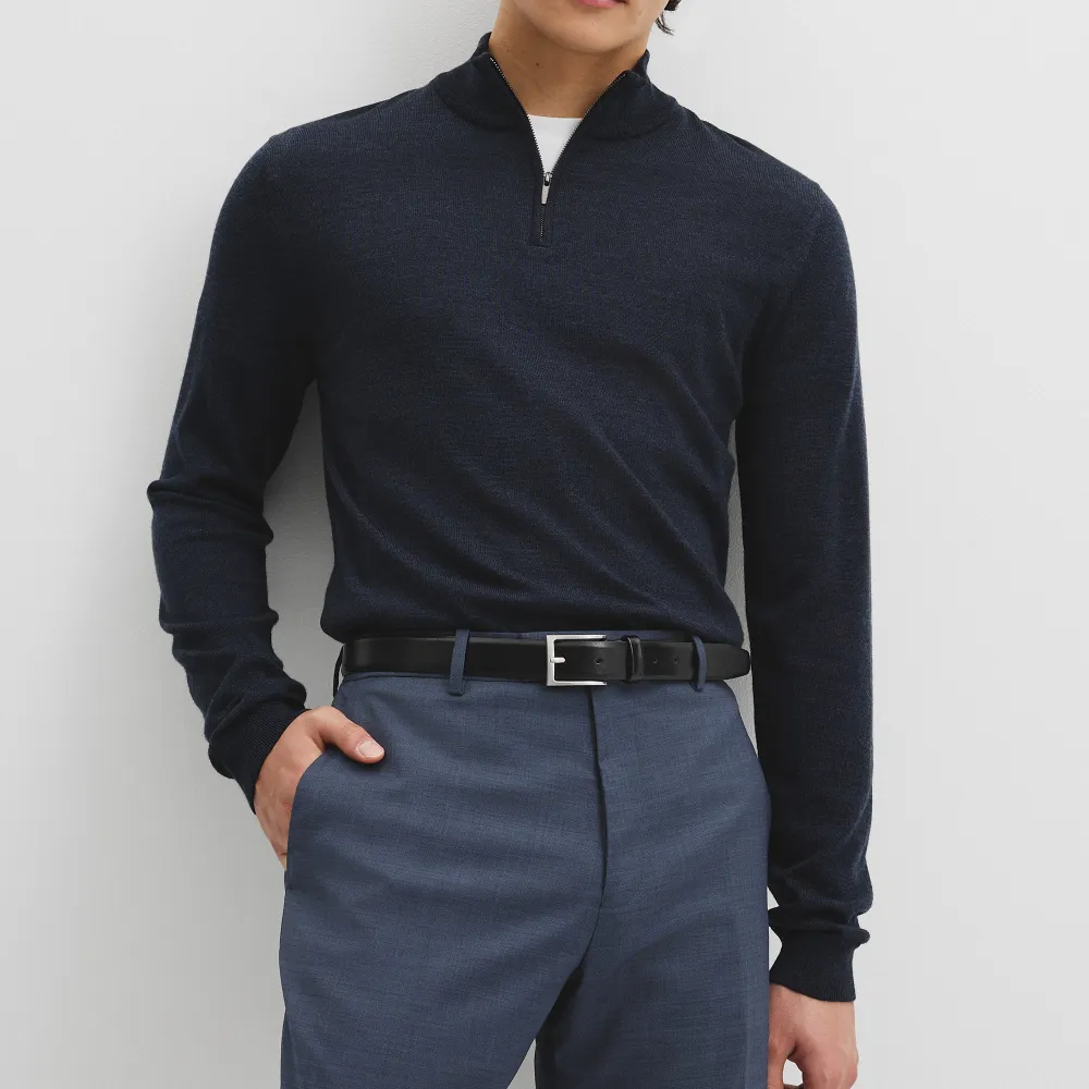 Men's Long Sleeve Half Zip Sweater