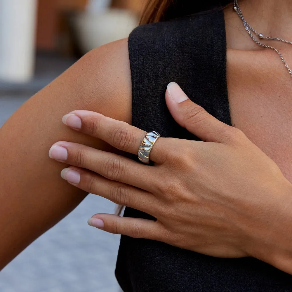 Modern Chunky Ring
