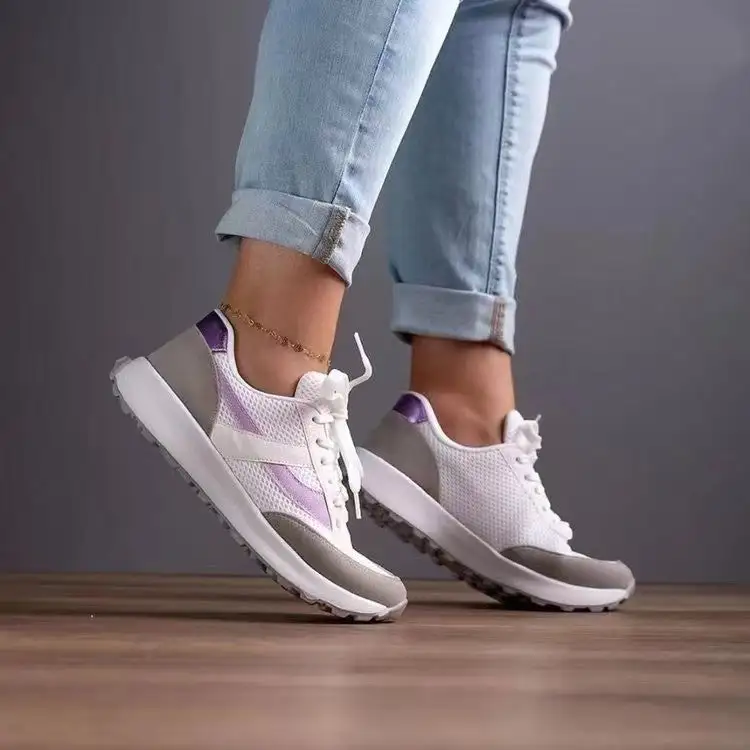 Round Toe Mesh Sneakers