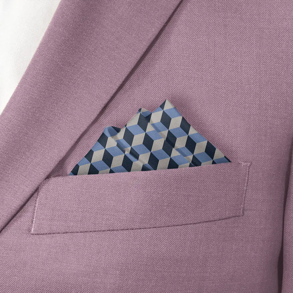 Formal Streamlined Geometric Pocket Square