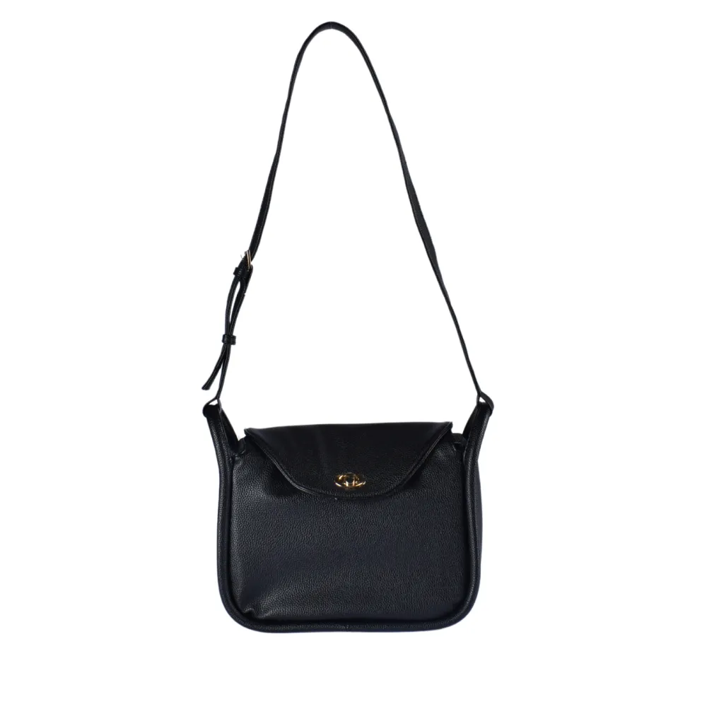 Classic Leather Spacious Crossbody Bag