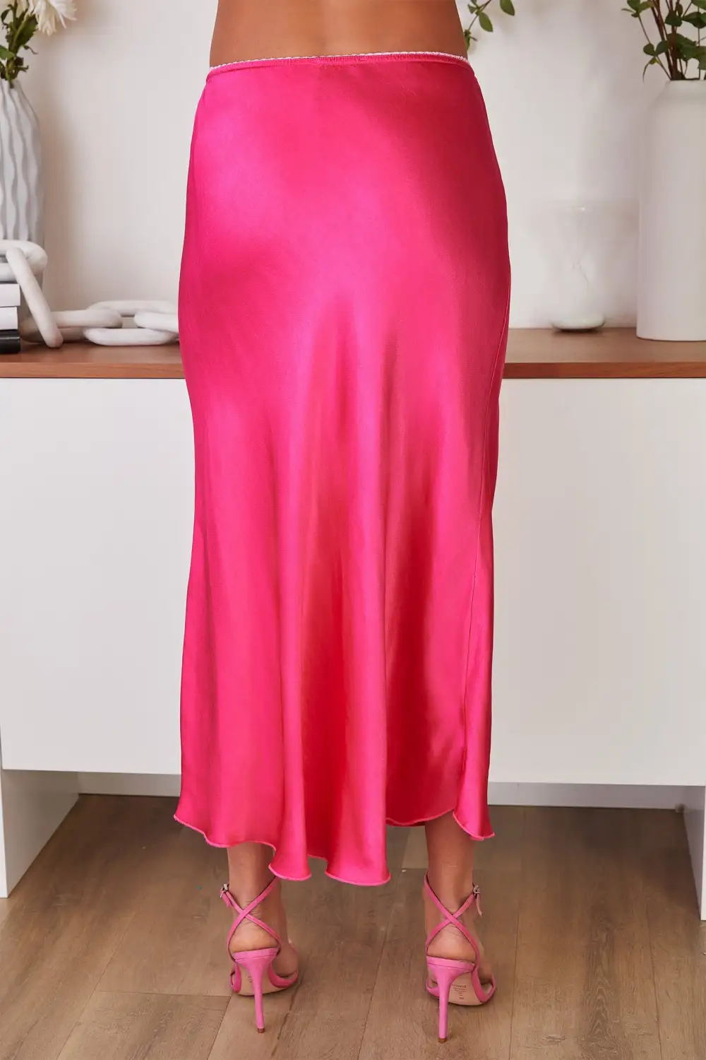 Silky Midi Skirt