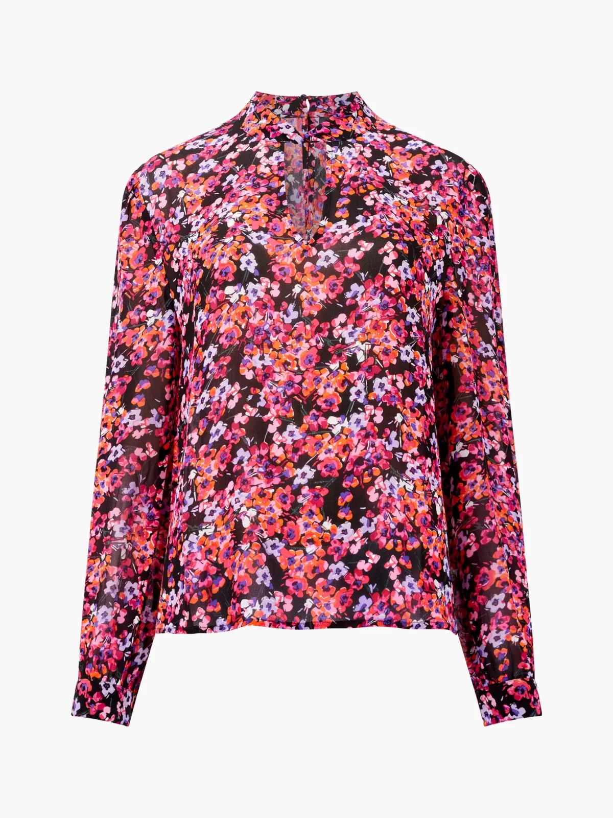 Colorful Art Print Long Sleeve Shirt Top