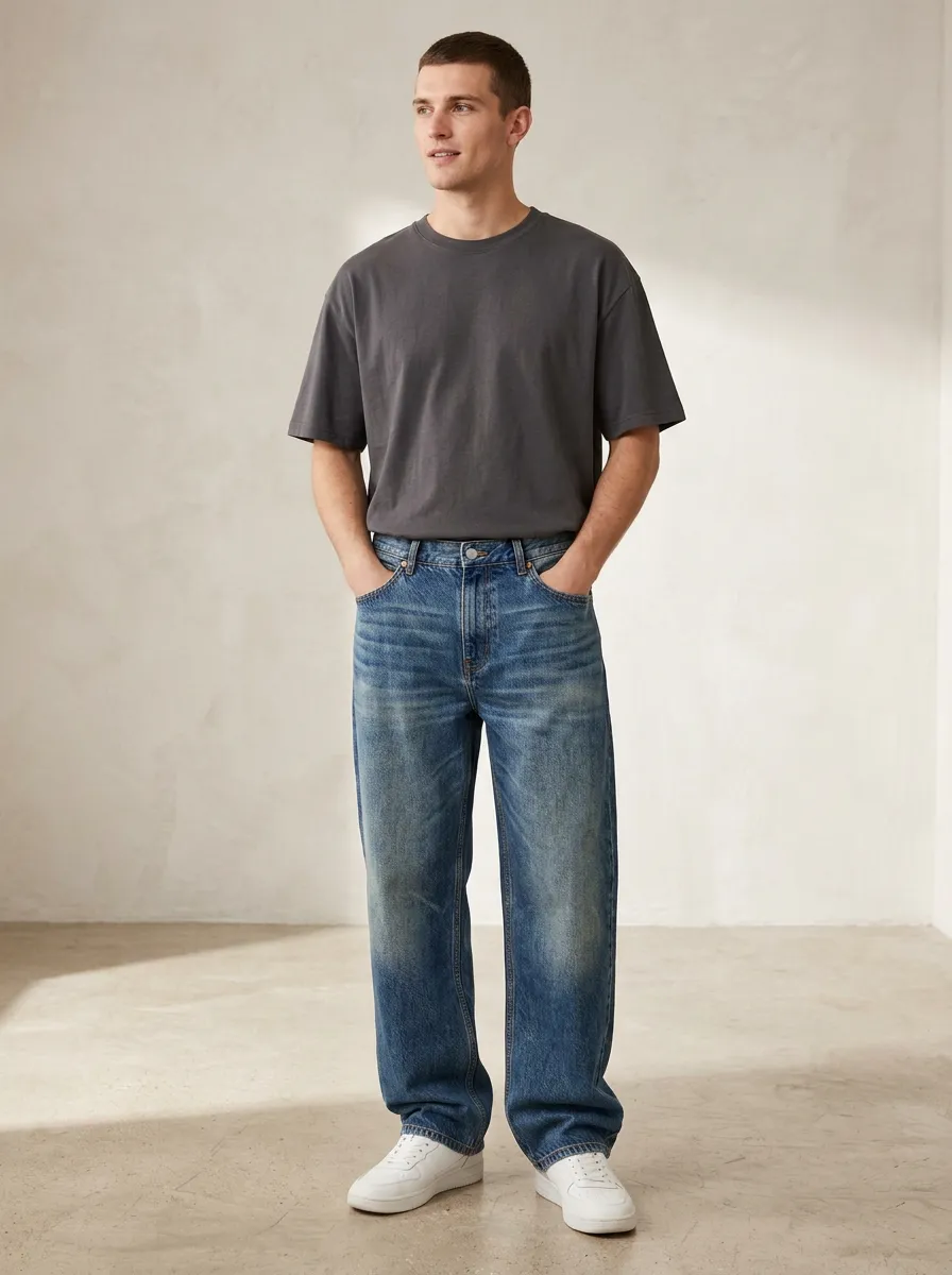 Men's Comfort Fit Relaxed Fit Jeans