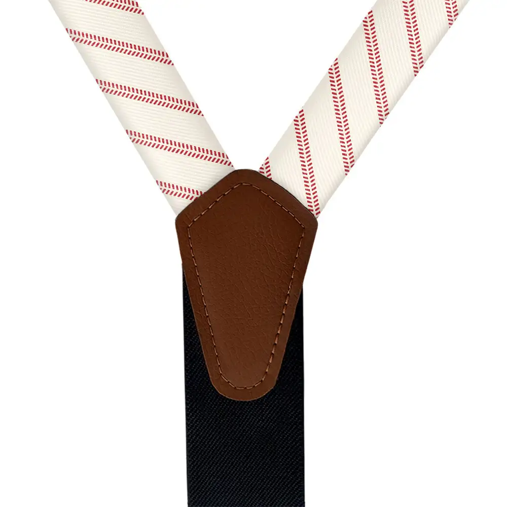 Baseball Stripe Pattern Suspenders