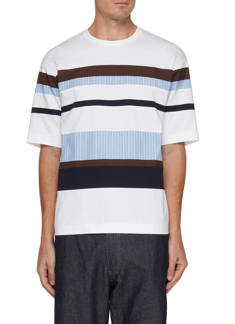 Simple White Stripes T-Shirts