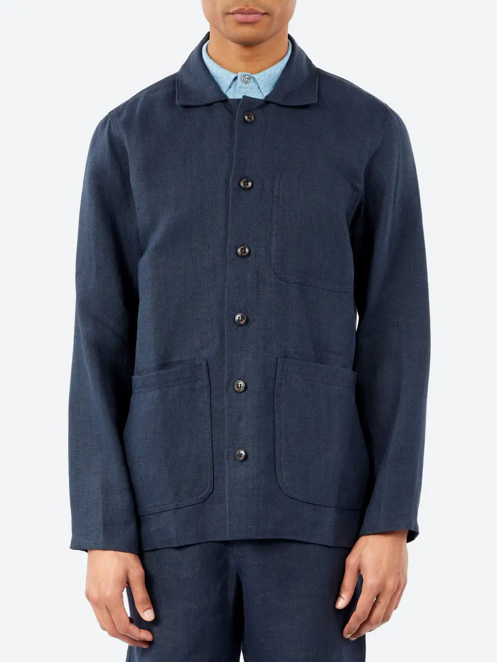 Men's Button Front Chest Pocket Shacket