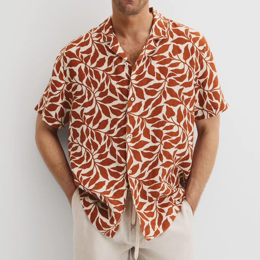 Men's Classic Short Sleeve Linen