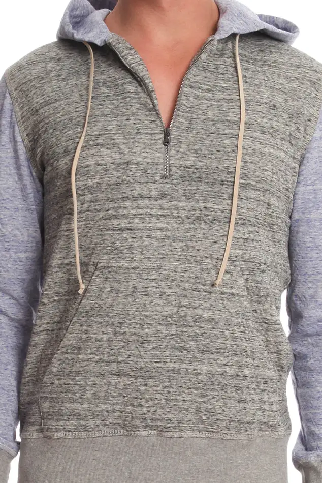Cotton Suede Zip Hoodie