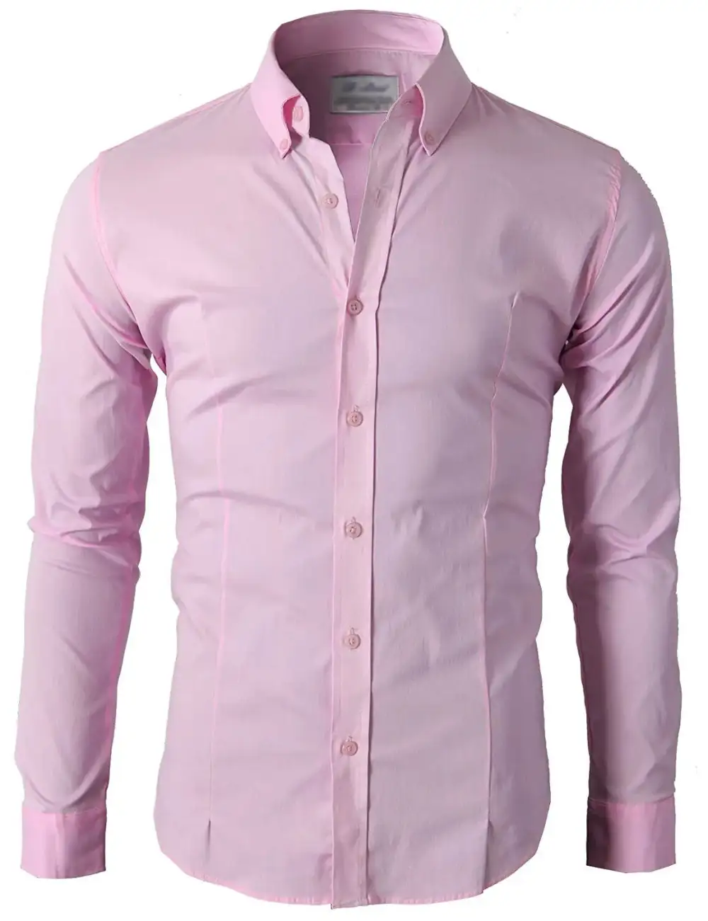 Button Down Long Sleeve Slim Fit Dress Shirt