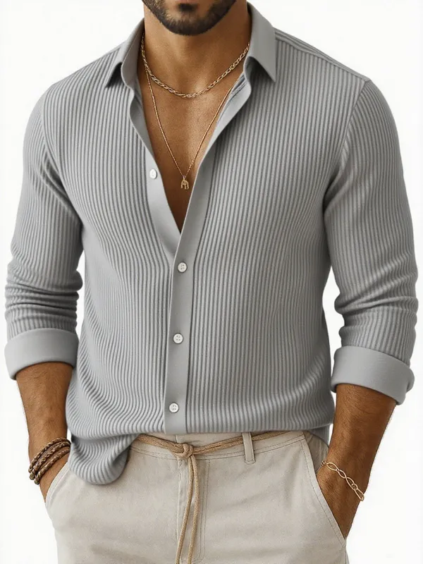 Soft Touch Long Sleeve Striped Shirt