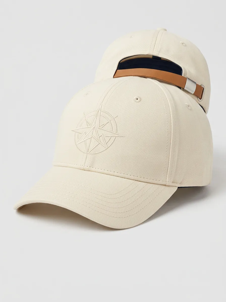 Classic Profile Cap with Compass Embroidery