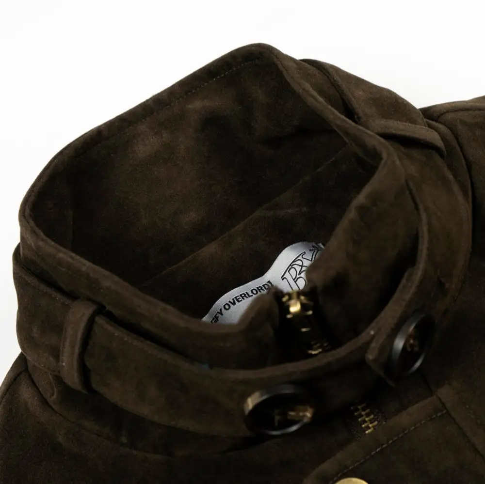 Buckle Detail Leather Jacket