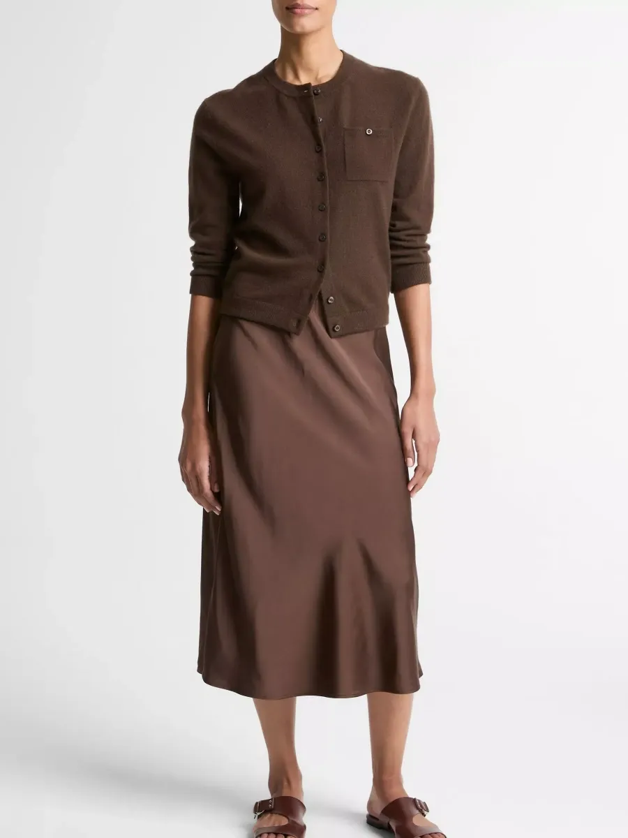 Chest Pocketed Button Cardigan
