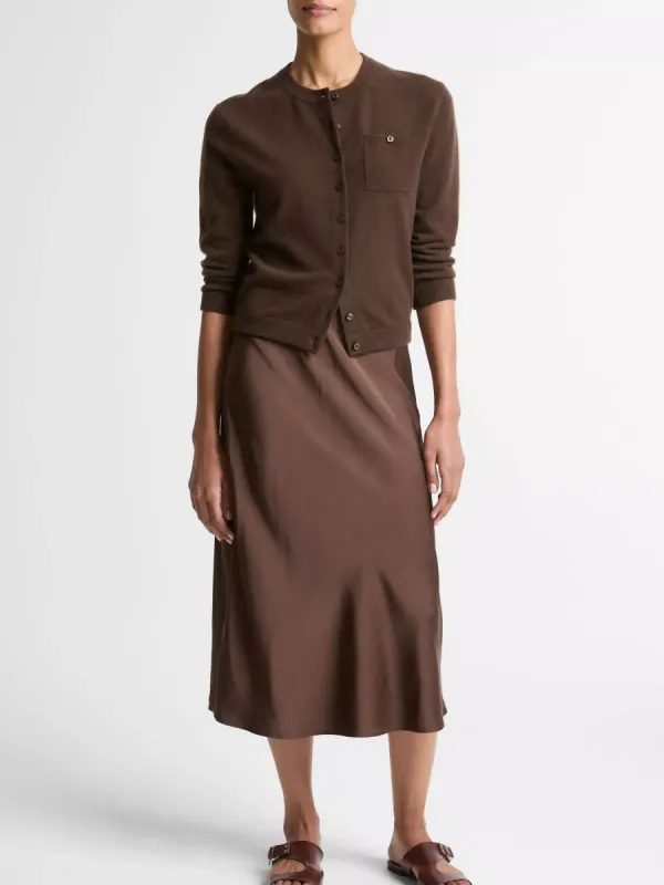Chest Pocketed Button Cardigan