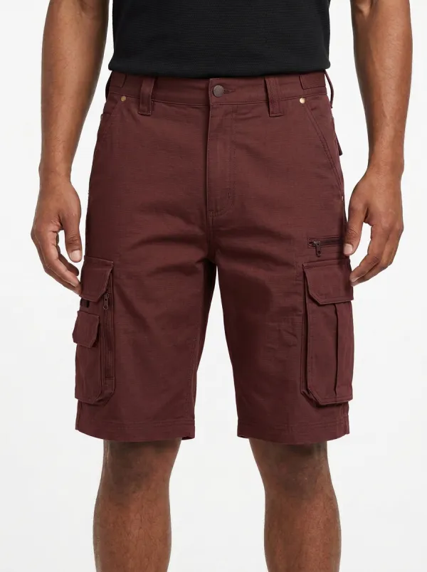 Men's Multi-Pocket Straight-Leg Cargo Shorts