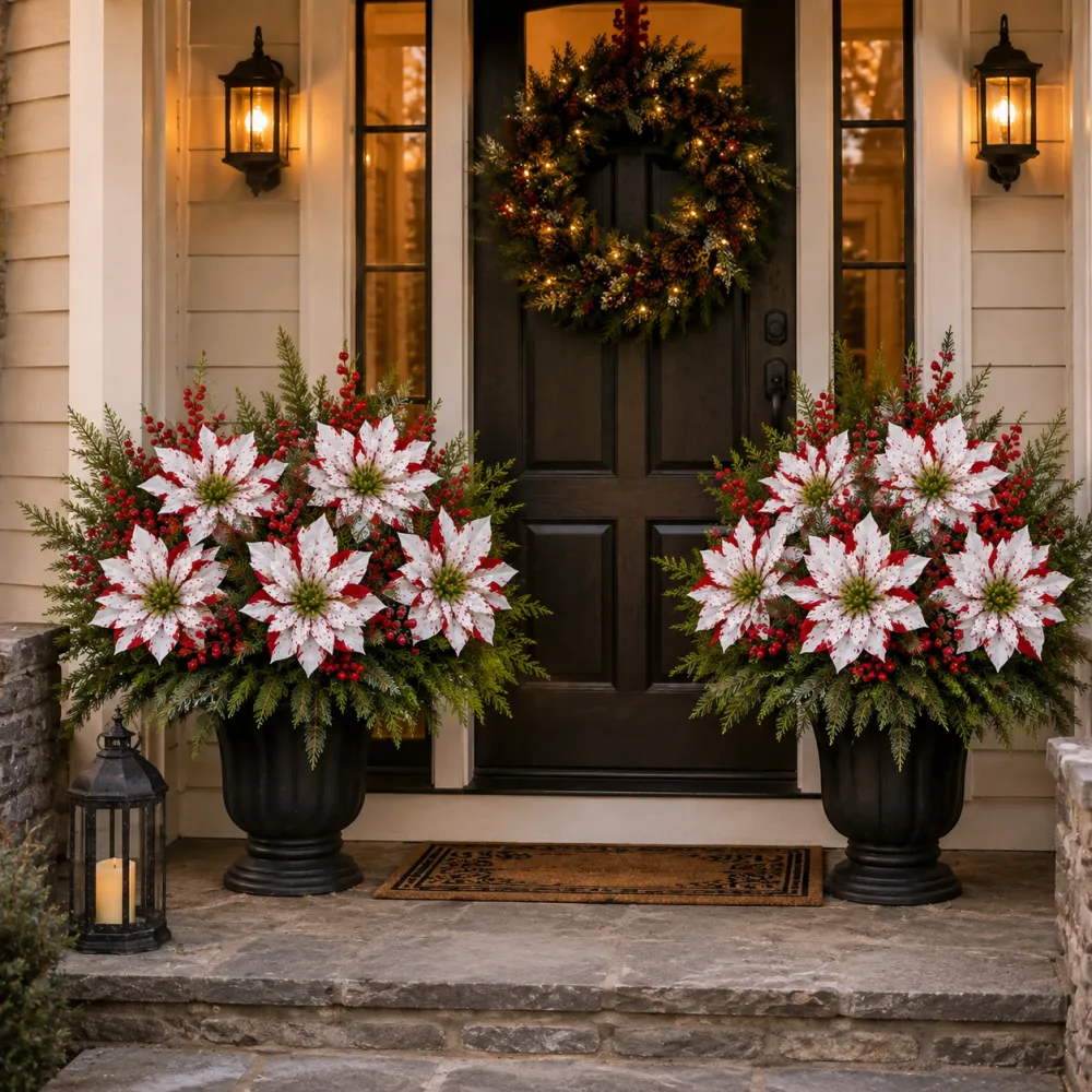 🔥Last Day 49% OFF🌺🎄Christmas Poinsettia Planter Inserts