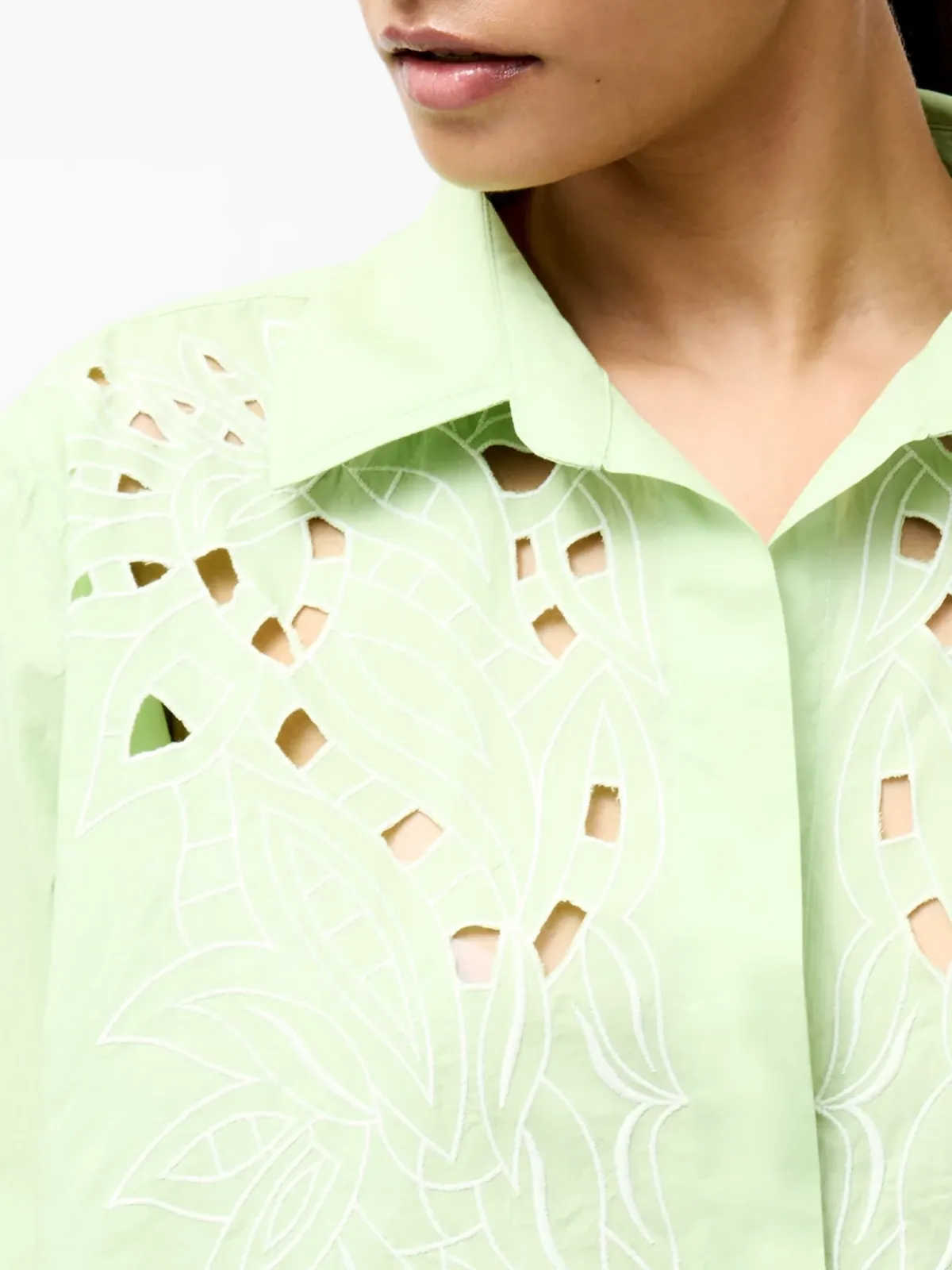 Fresh And Elegant Hollow Shirt