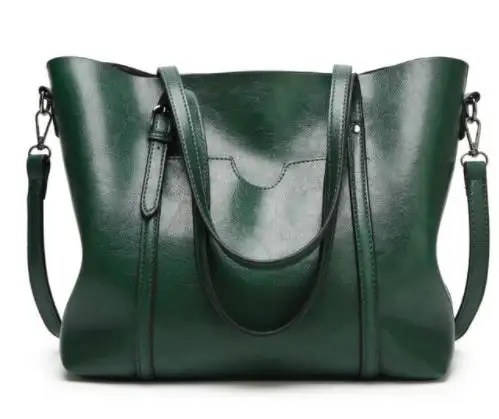 Hand-Painted Leather Handbag Artistic Everyday Use