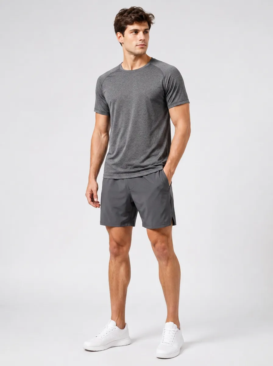 Men's Dynamic Printed Training Fitness Set