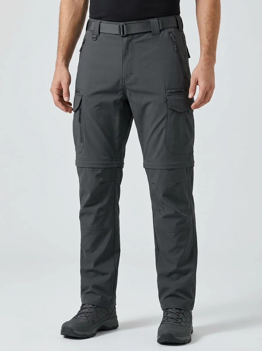 Men's Trail Utility Waterproof Zip-Off Tactical Cargo Pants
