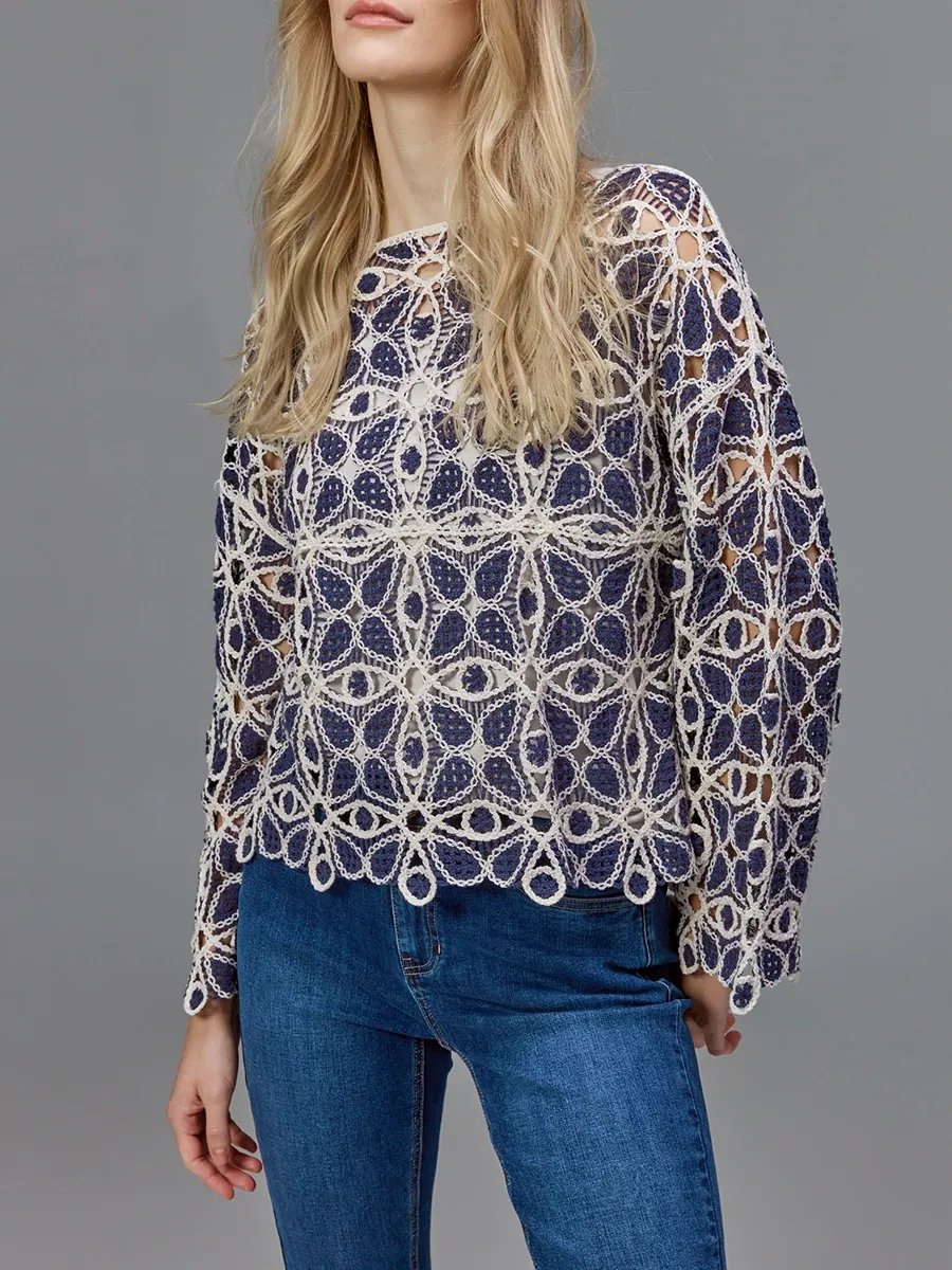 Fashionable And Stylish Art Pattern Women's Top