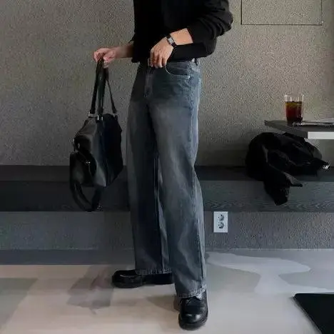 Shadow Washed Straight Leg Jeans