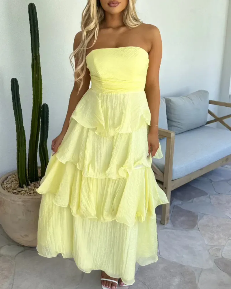 Ruffled Tiered Maxi Dress