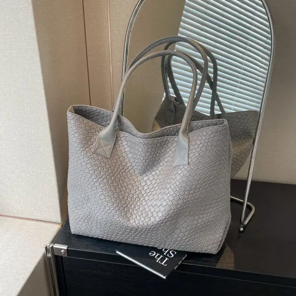 Commuter Woven Textured Tote Bag