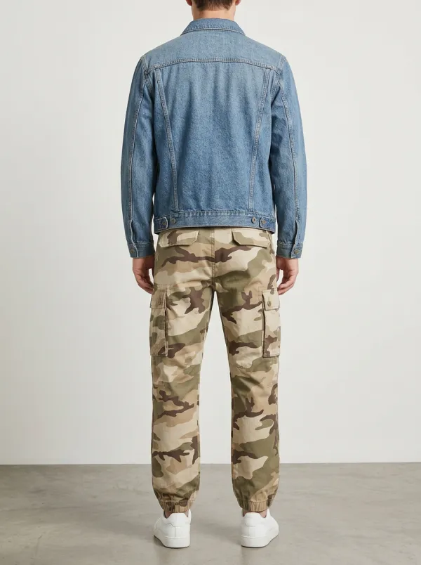 Men's Jogger-Style Outdoor Camouflage Cargo Pants