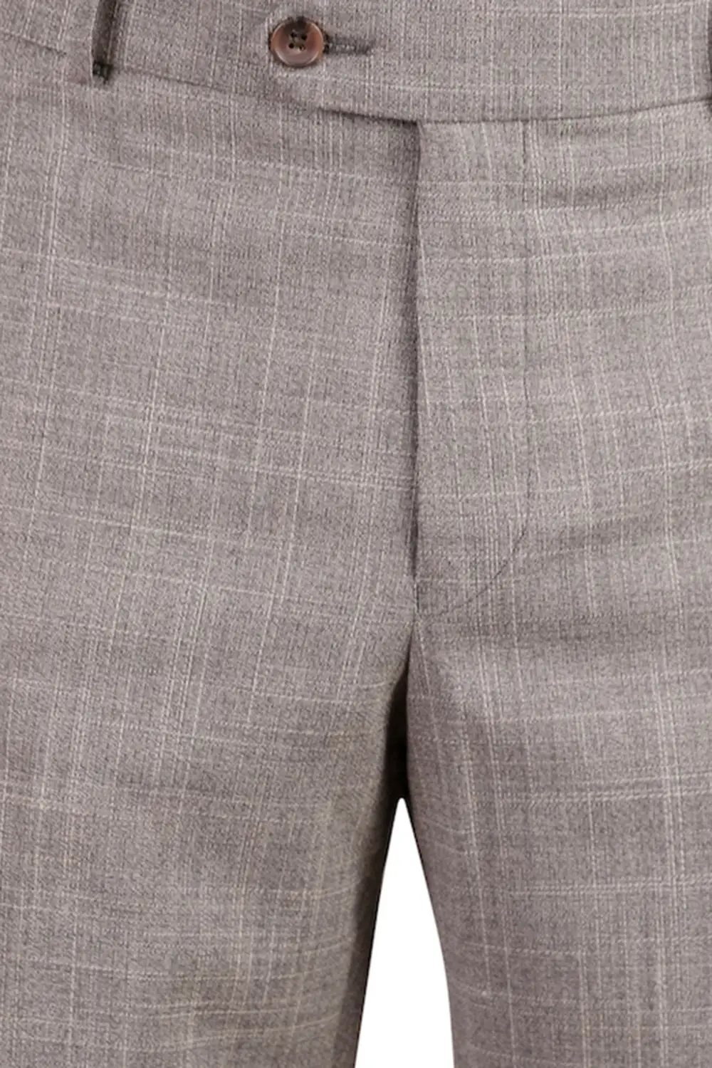 Classic Stretch Flat Front Regular Rise Traditional Fit Trousers