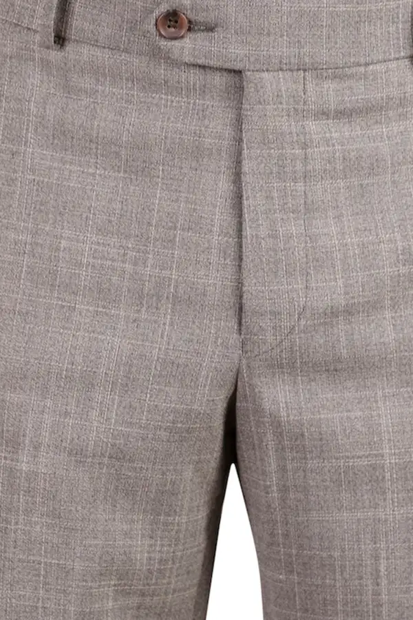 Classic Stretch Flat Front Regular Rise Traditional Fit Trousers