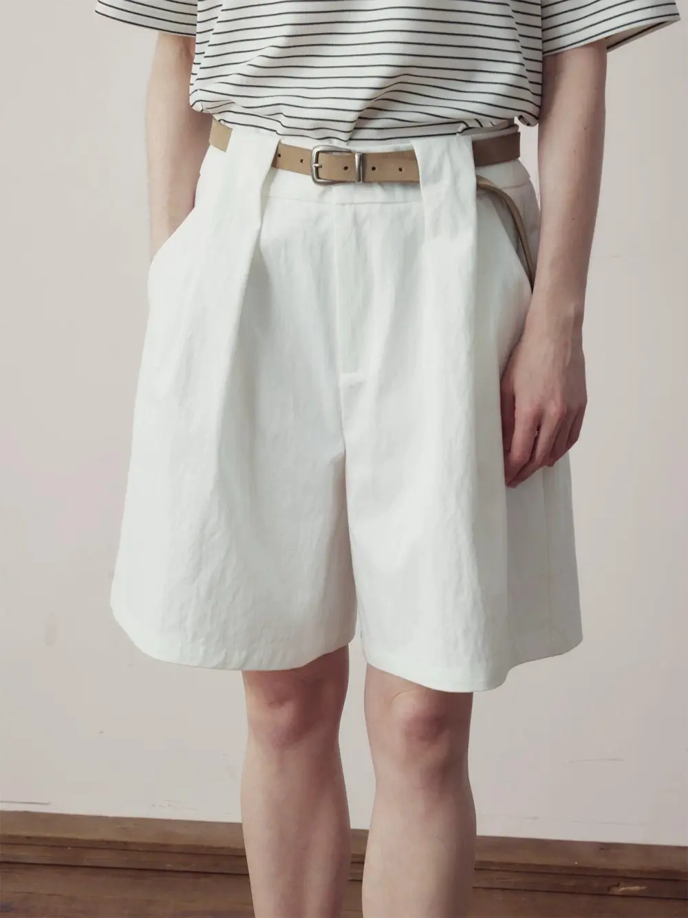 Belt Loop Loose Shorts