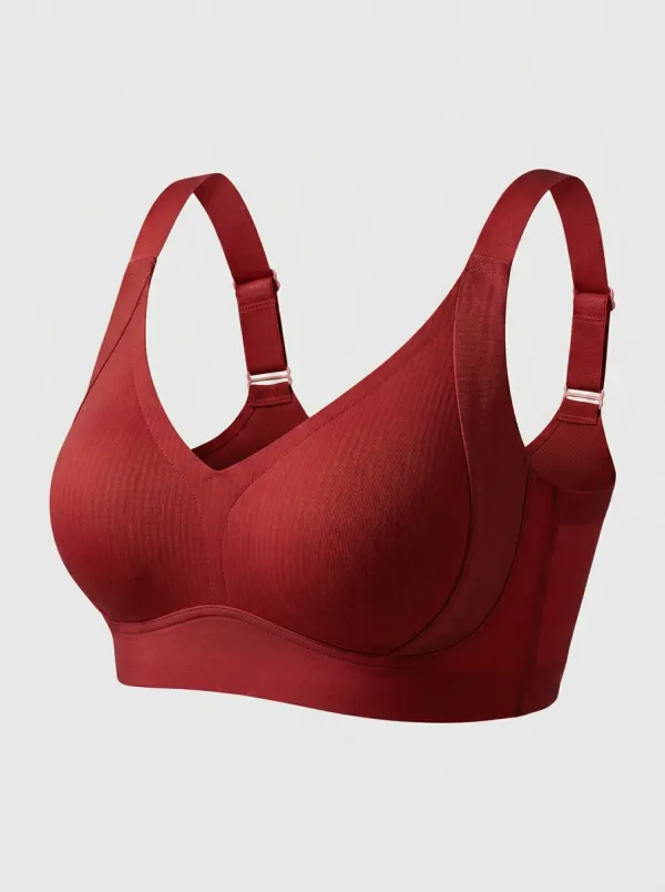 Women's Comfort Seamless Nude Ribbed Printed Bra Top