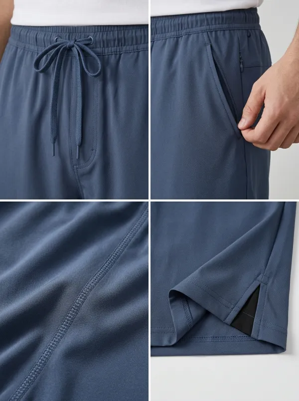 Versatile Ice-Silk Stretch Drawstring Shorts
