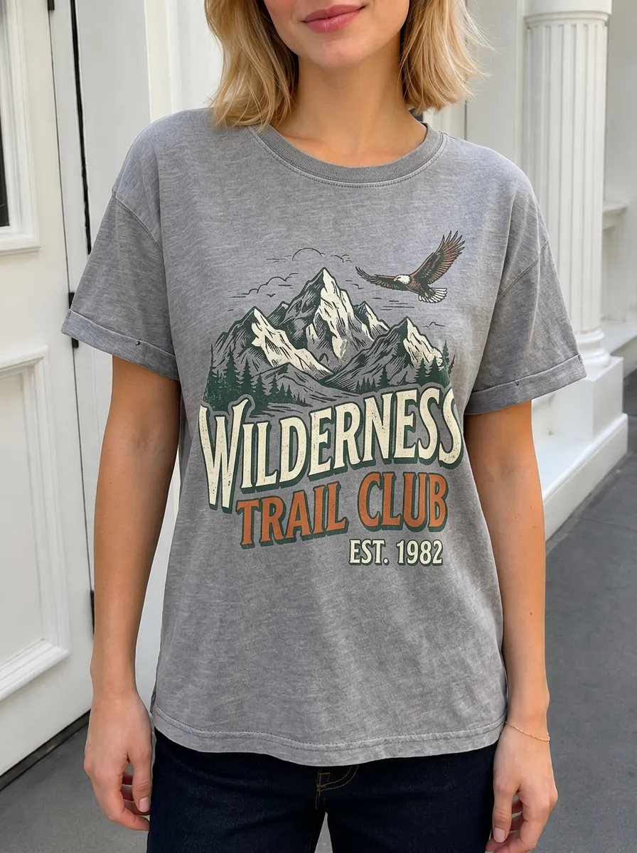 Women's Wilderness Trail Club Eagle Mountain Printed T-shirt