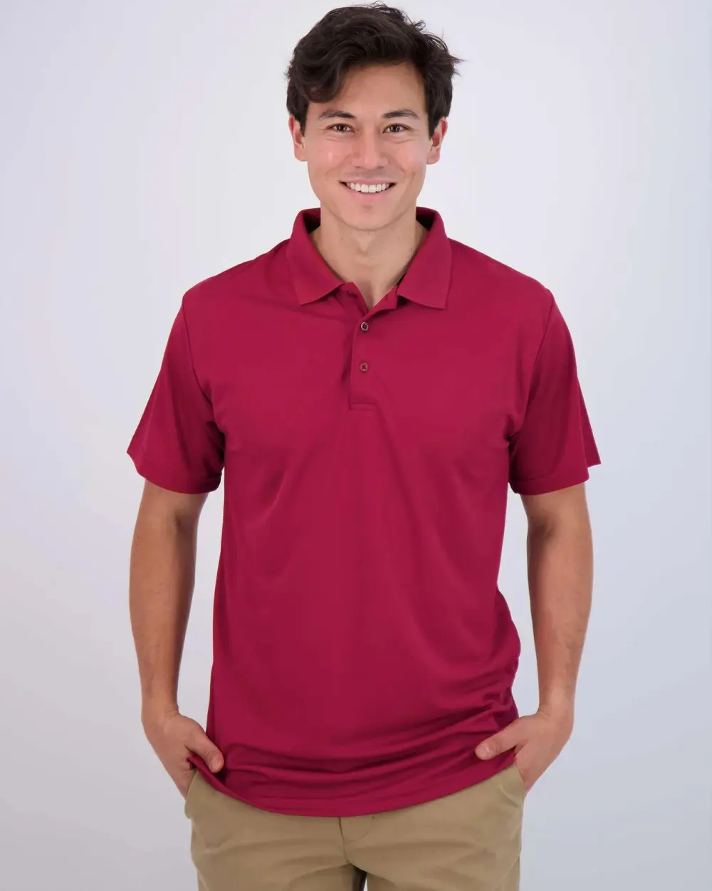 Men's Quick-Dry Short Sleeve Athletic Performance Polo Shirt (Available In Big & Tall)